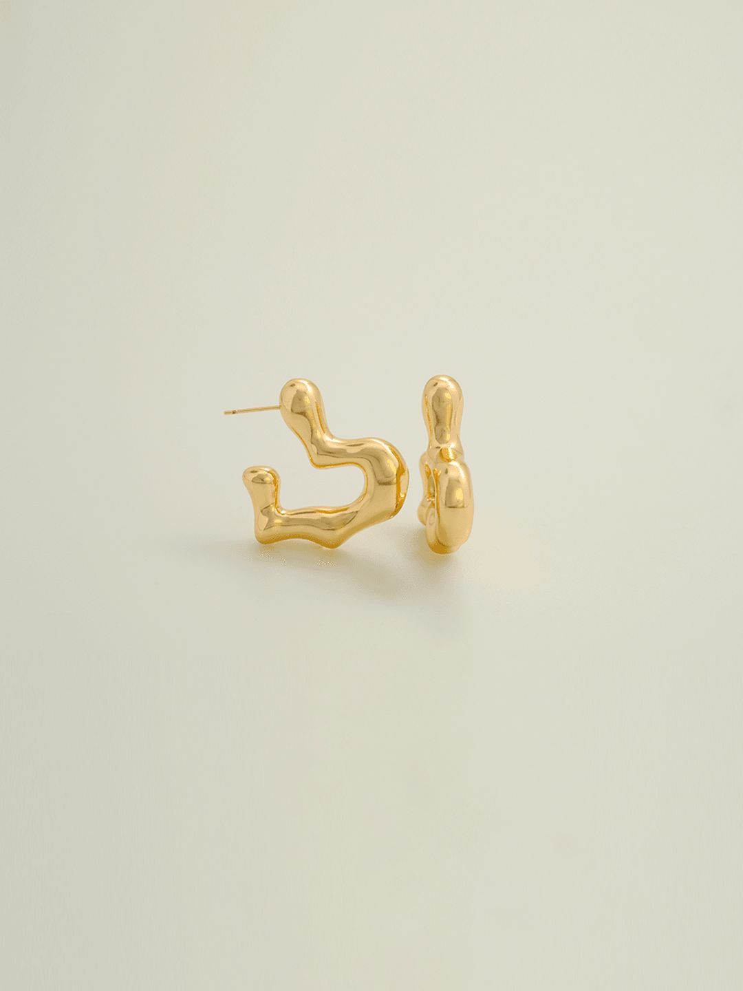 Rose gold irregular geometric earrings, unique style, multiple choices - Lyra