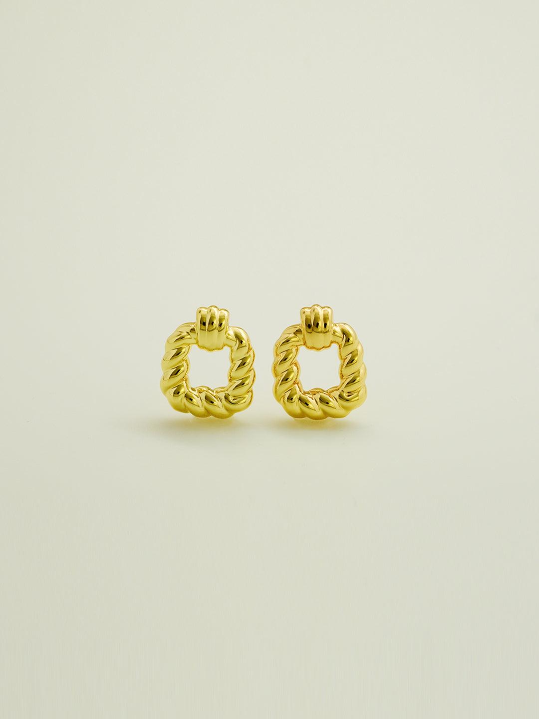 Ring pendant earrings, showing temperament - Lyra