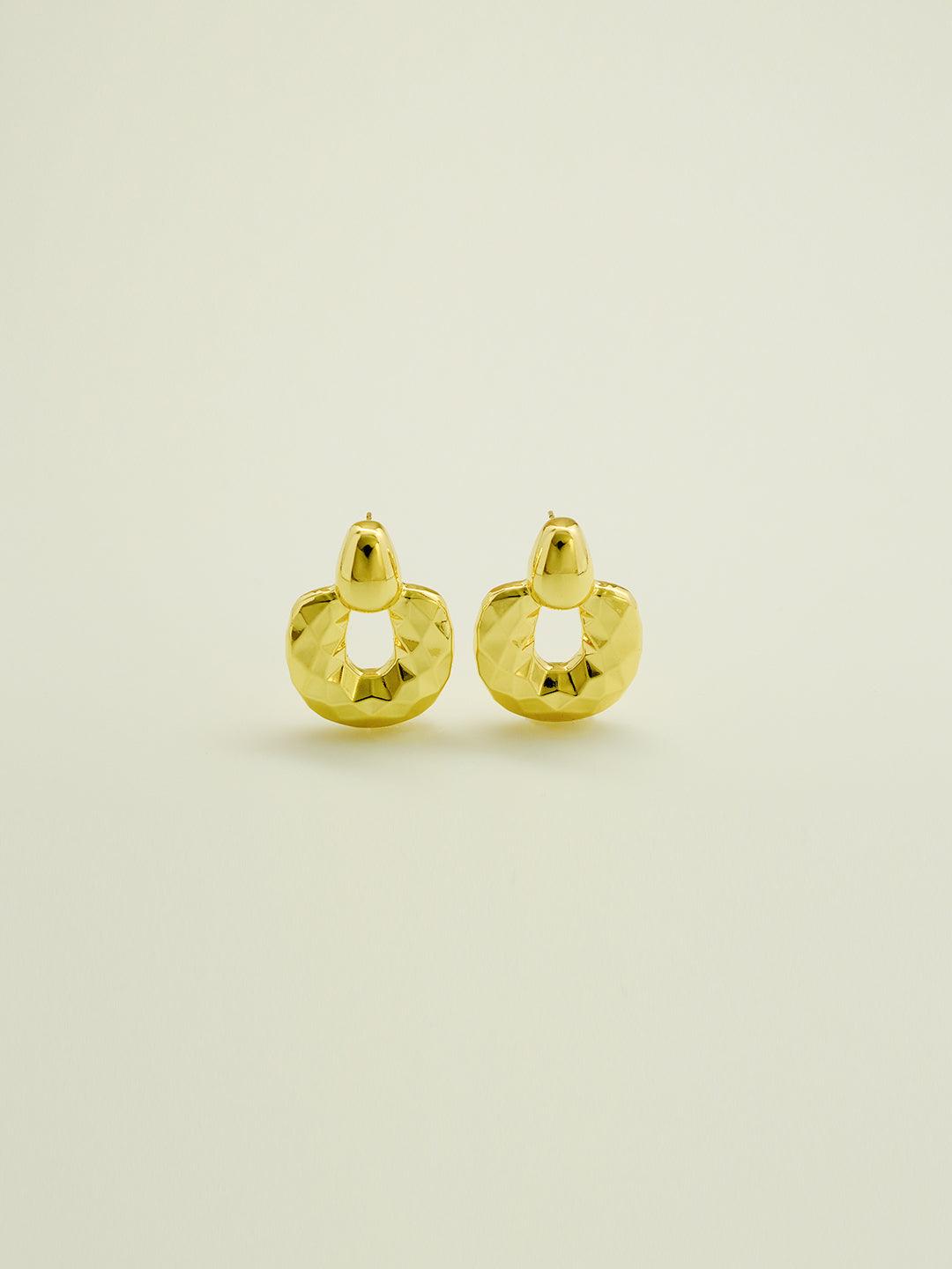 Ring pendant earrings, showing temperament - Lyra