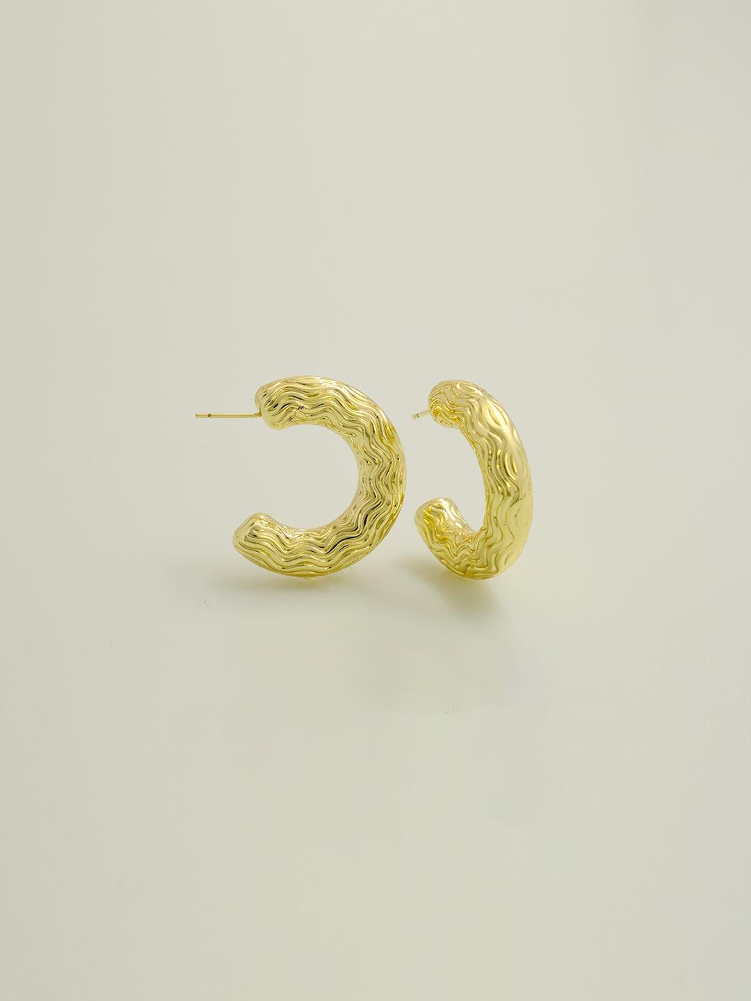12 pairs of large arc-shaped earrings - Lyra