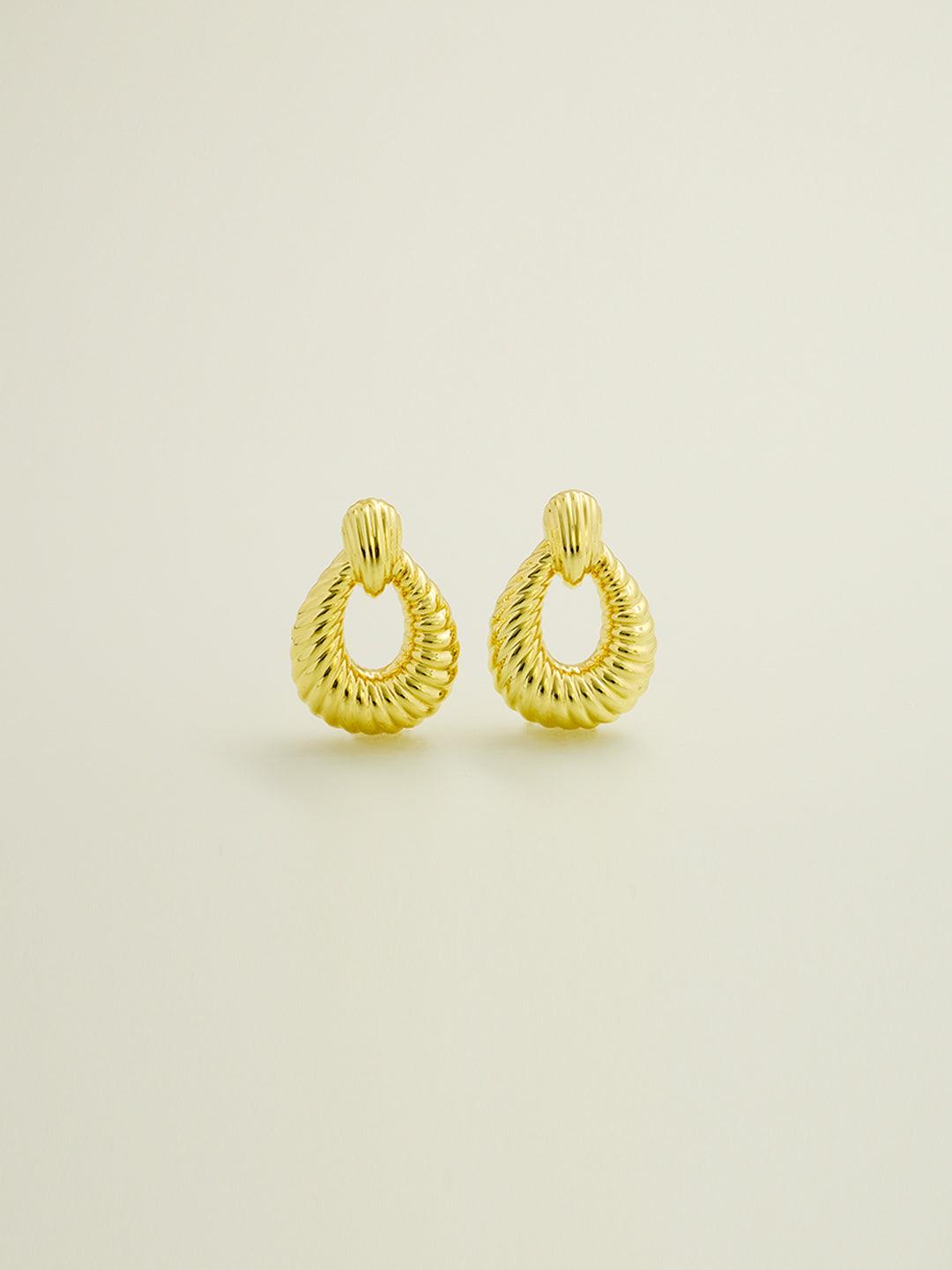 Ring pendant earrings, showing temperament - Lyra