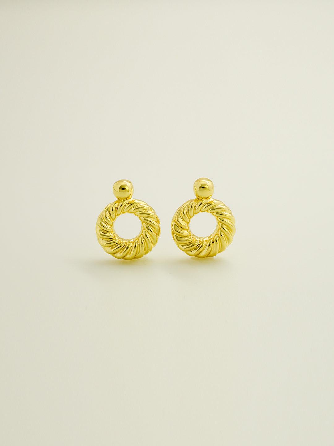 Ring pendant earrings, showing temperament - Lyra