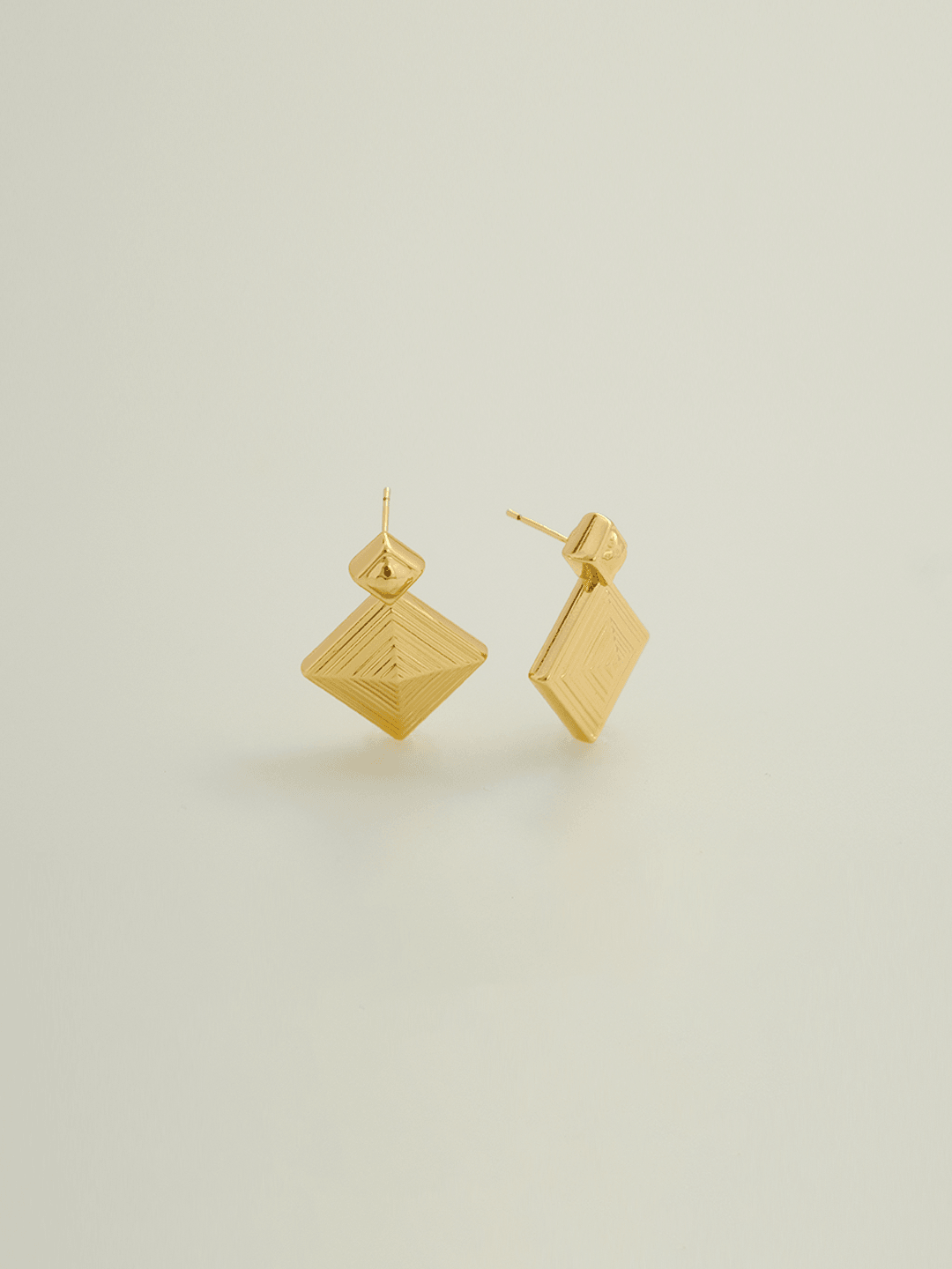 Rose gold irregular geometric earrings, unique style, multiple choices - Lyra