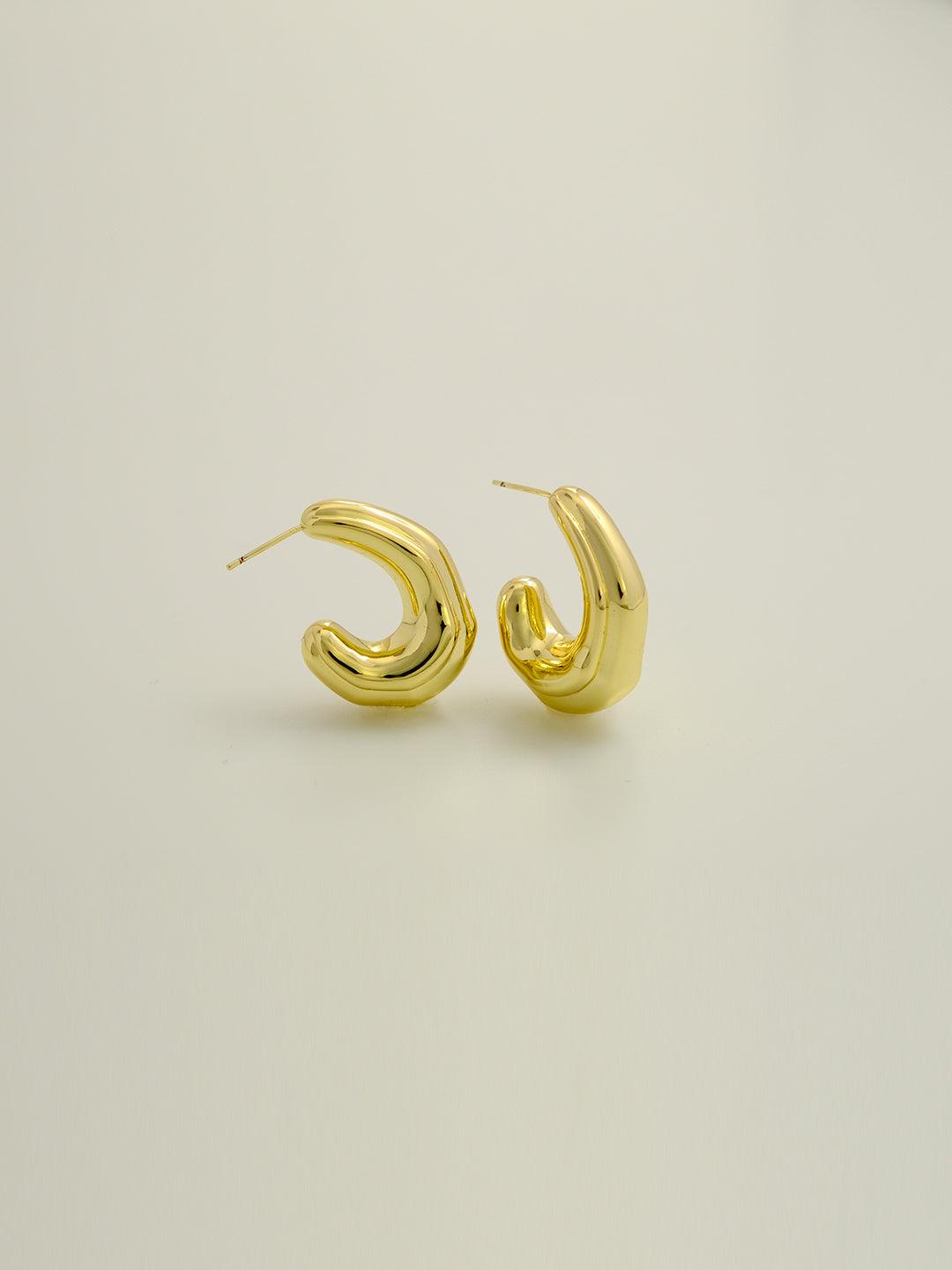 12 pairs of large arc-shaped earrings - Lyra