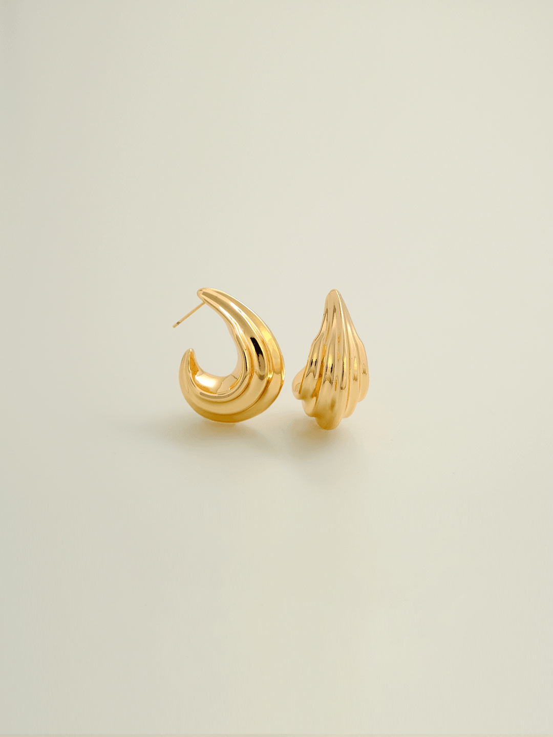 Rose gold irregular geometric earrings, unique style, multiple choices - Lyra
