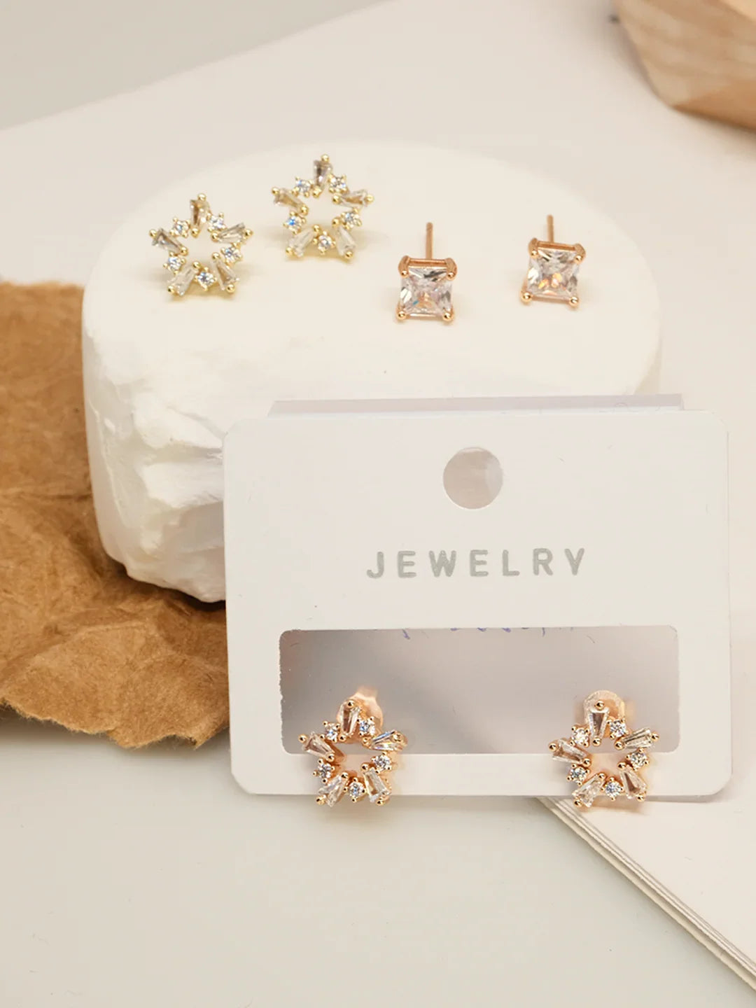 Starfish, five-pointed star style earrings, exquisite niche style - Lyra