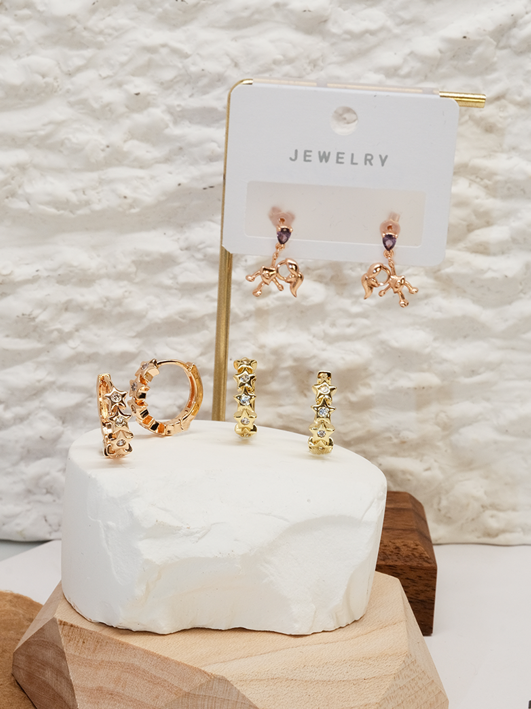 The seventh set of ring star earrings - Lyra