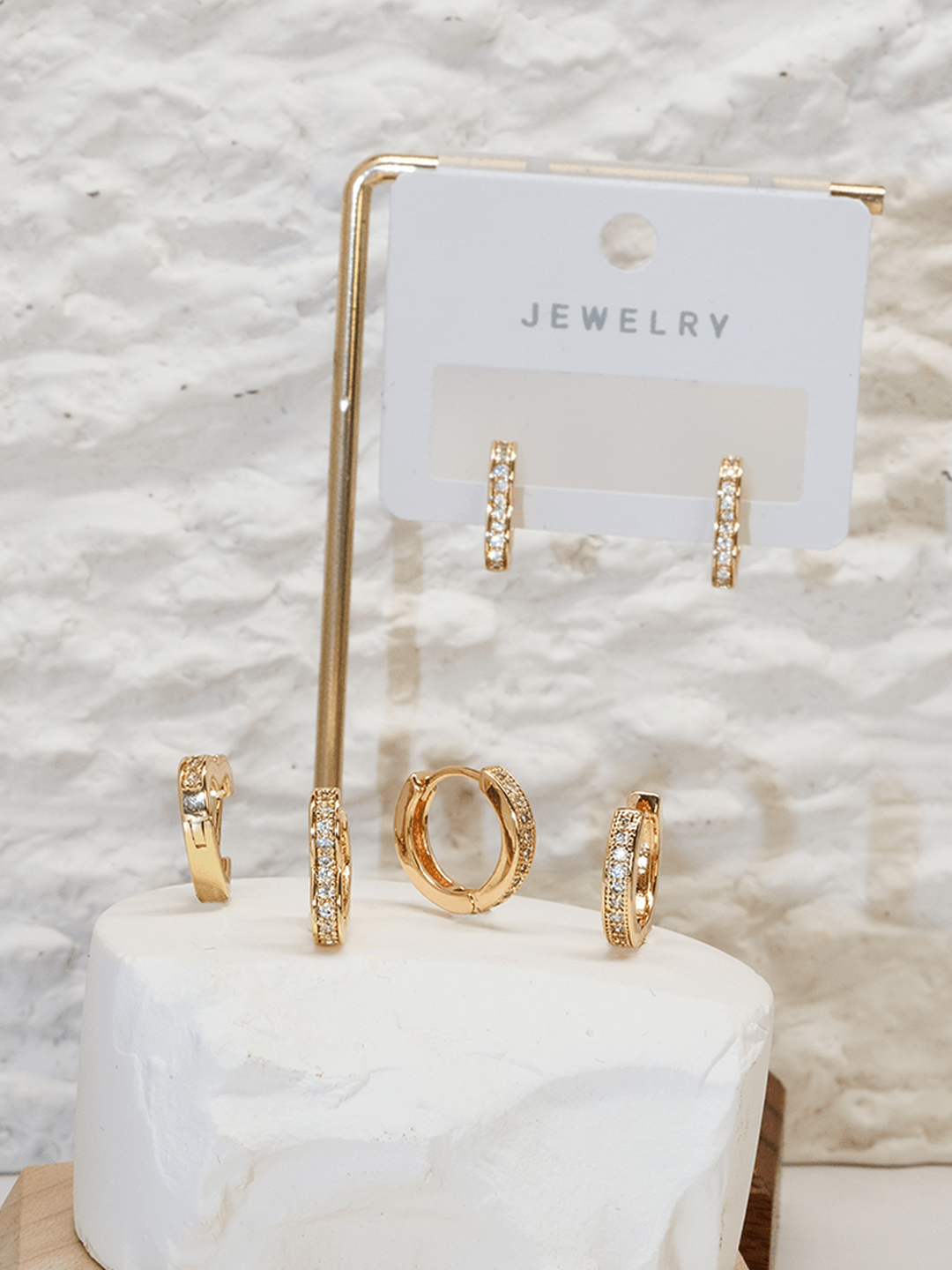 The second set of hoop-set single-row and multi-row diamond earrings - Lyra