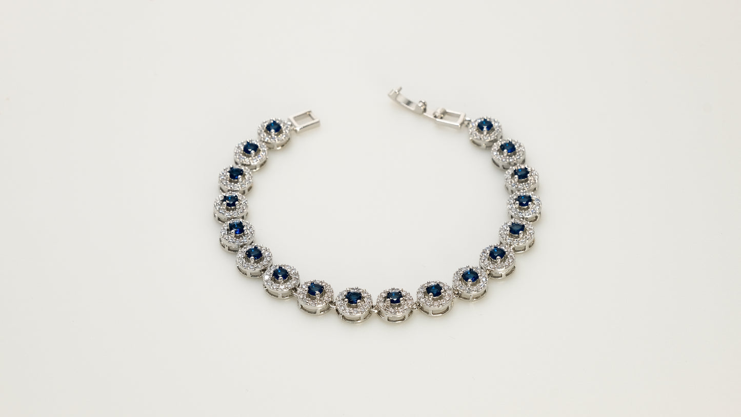 Copper plated 14k gold bracelet wholesale, unique design inlaid with irregular zircon, a must-have for fashionable gifts2 - Lyra