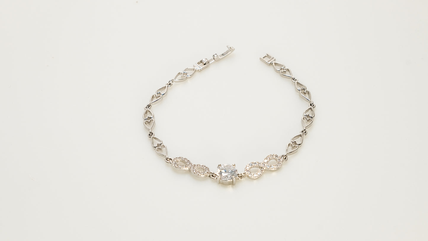 bracelet wholesale copper plated 14k gold,silver unique design inlaid with irregular geometric zircon, fashionable gifts - Lyra