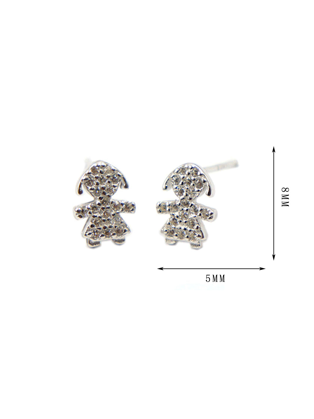 Unique Shape Zirconia Sparkling Earrings - Lyra