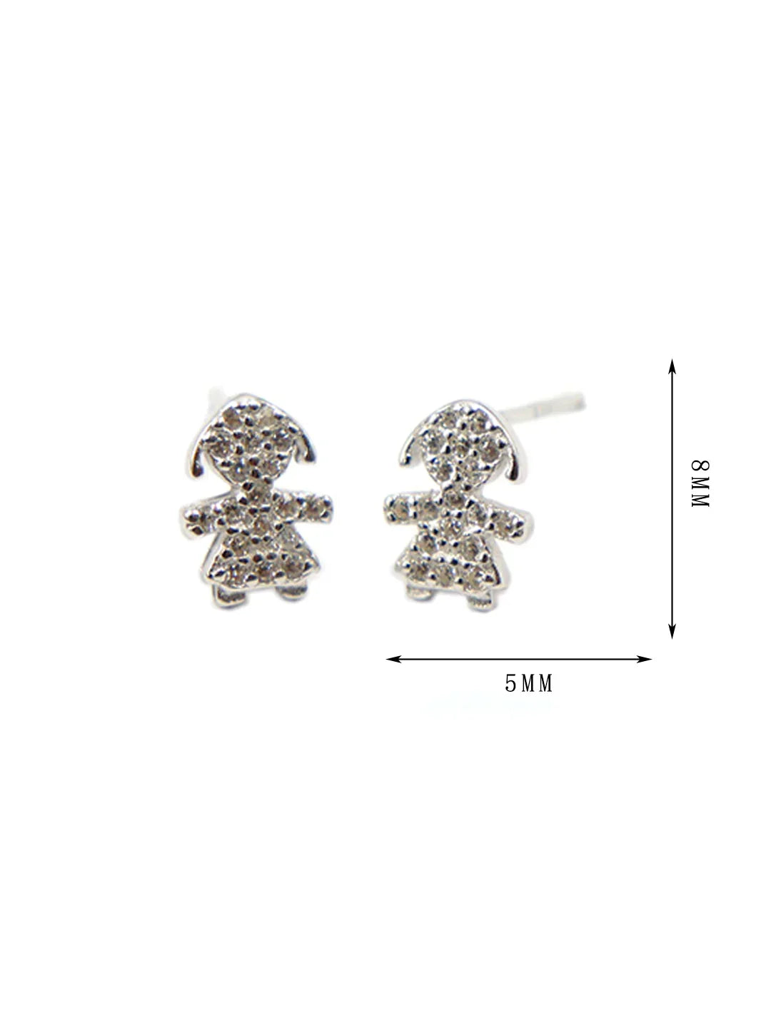 Unique Shape Zirconia Sparkling Earrings - Lyra