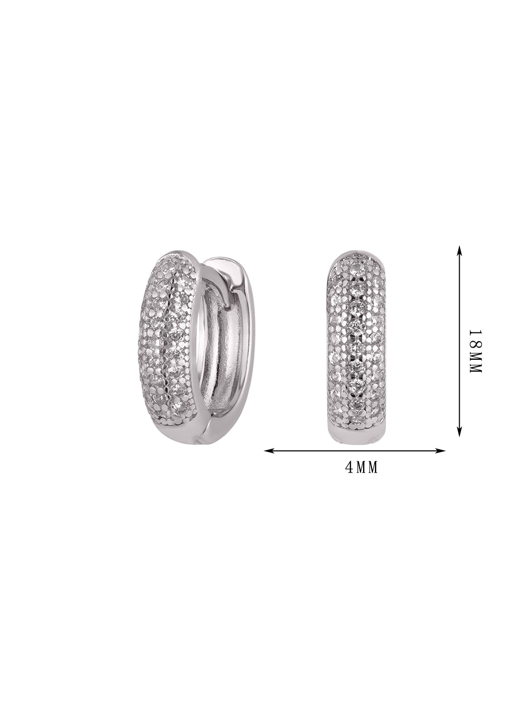 The sixth set of ring-inlaid zircon earrings. - Lyra
