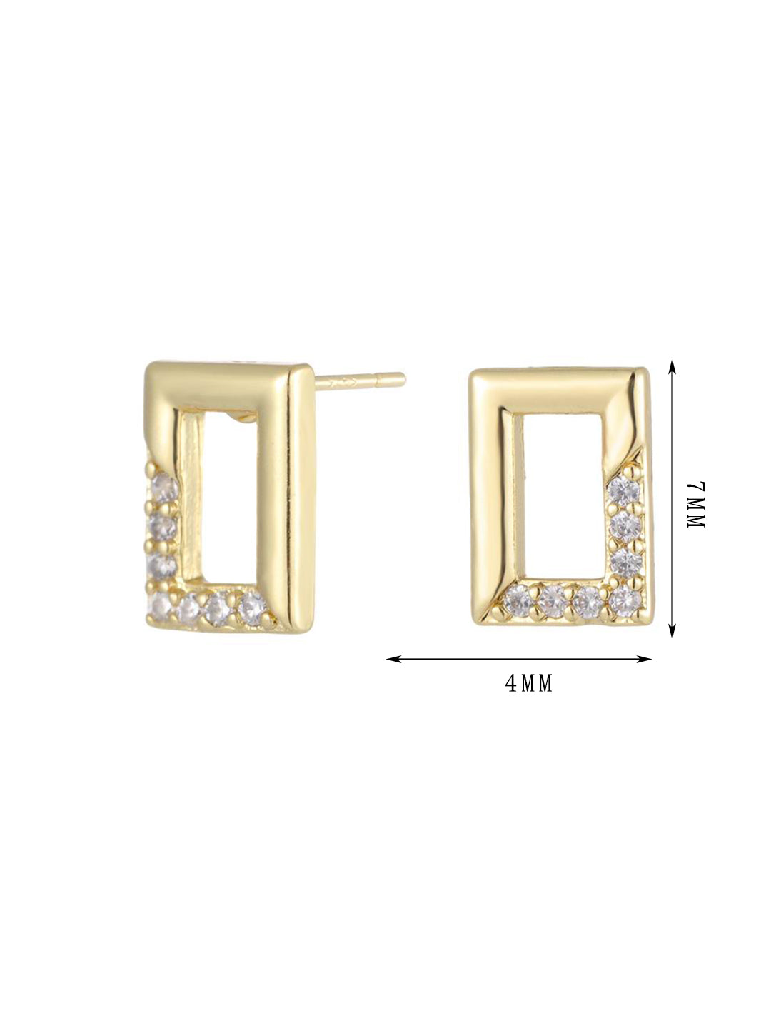 Triangle earrings, diamond earrings, three styles of fashionable earrings, order - Lyra