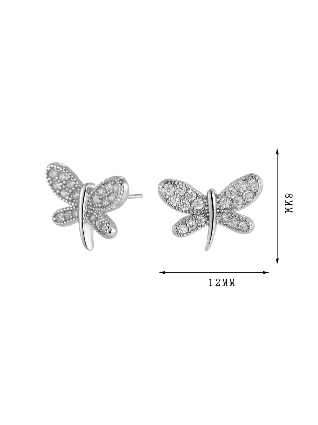 Copper 14K gold plated earrings wholesale,Butterfly earrings, for women - Lyra