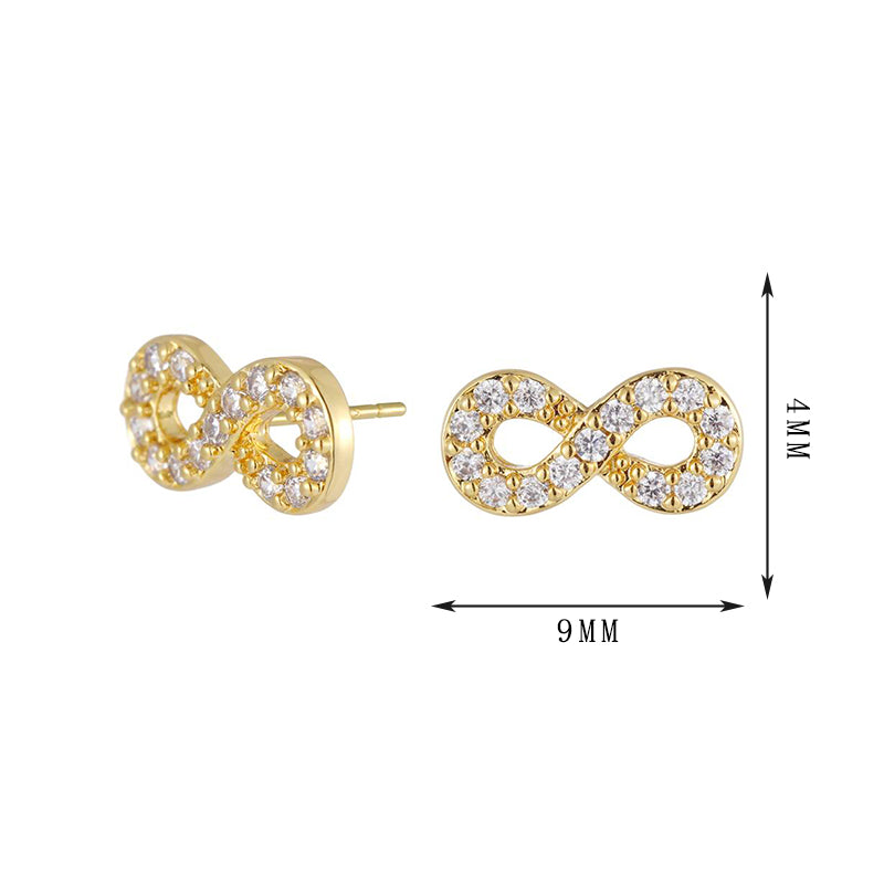 Love knot earrings, infinity symbol earrings, unique meaning, suitable as gifts - Lyra
