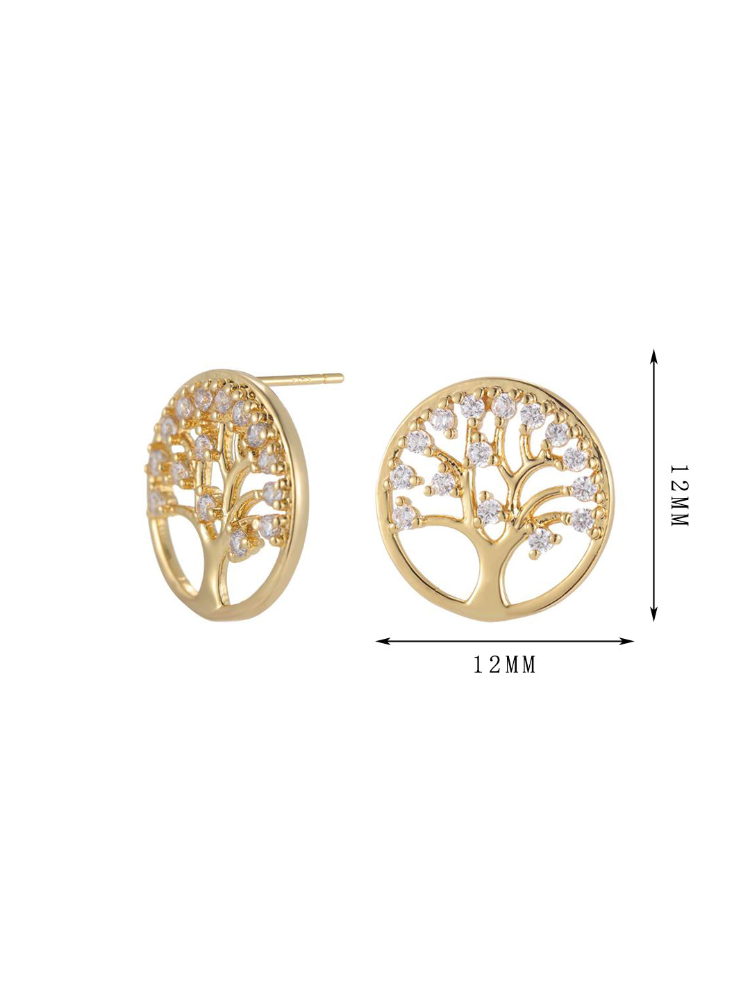 Light, hoop, four-leaf clover pattern earrings, unique style, niche - Lyra