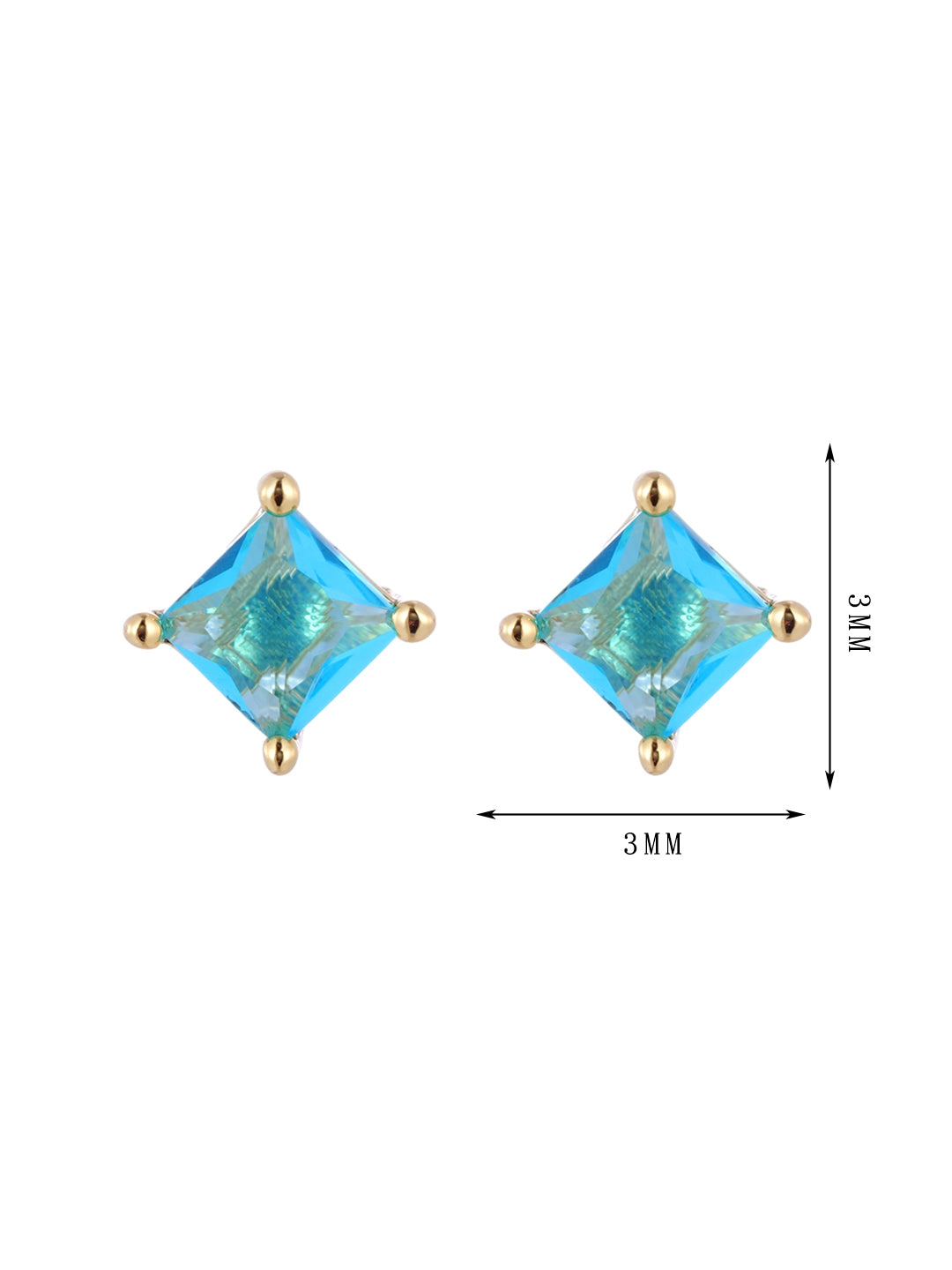 Single zircon earrings, simple style suitable for long-term wear, no need to be picky about what to wear, easy to match - Lyra