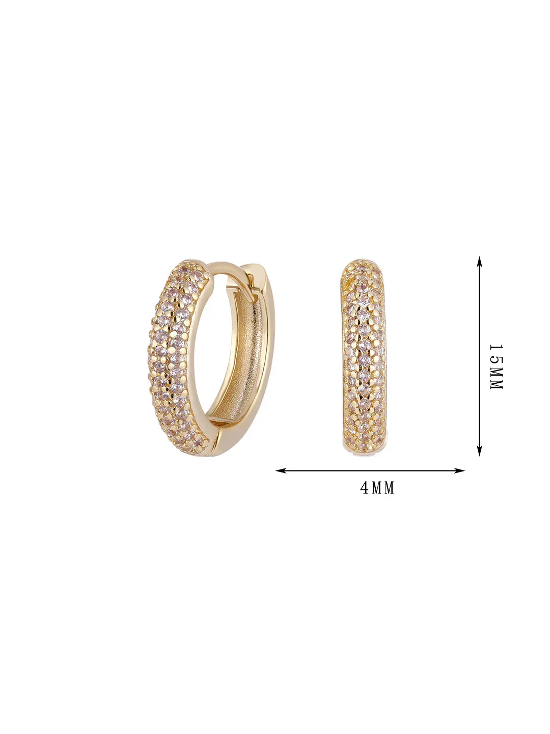 Earring jewelry zircon inlaid ring set 9 - Lyra