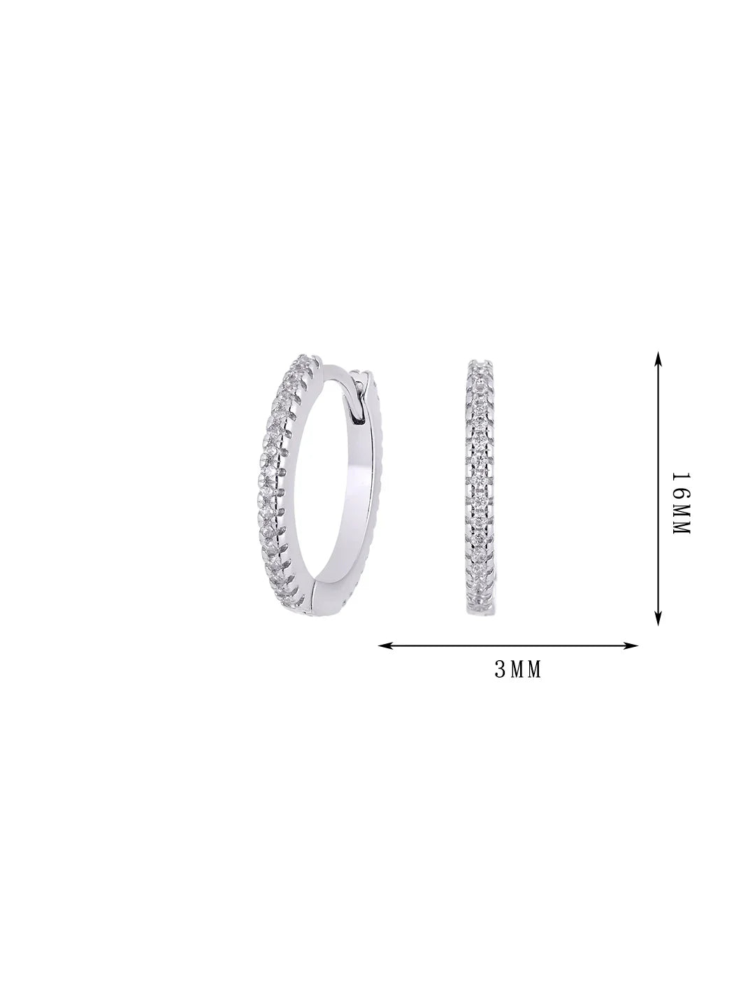 Earring jewelry zircon inlaid ring set 9 - Lyra