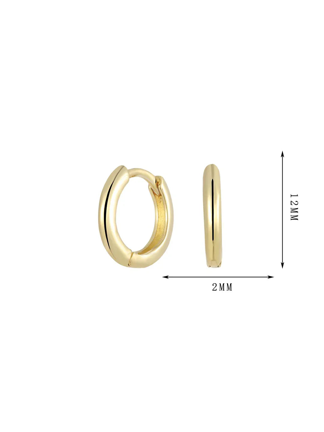 Round polished surface, inlaid with zircon earrings, fashionable and shining set 11 - Lyra