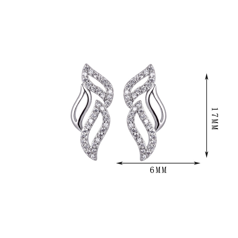 Water drop-shaped earrings inlaid with synthetic colored gemstones - Lyra