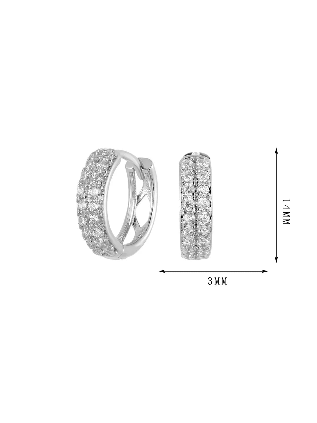 Champagne gold, inlaid zircon earrings, fashionable and shiny set 12 - Lyra
