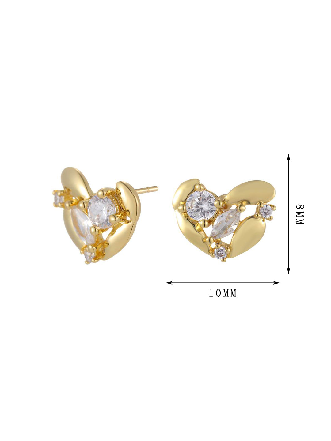 Three styles of heart-shaped earrings, exquisite and versatile, eye-catching - Lyra