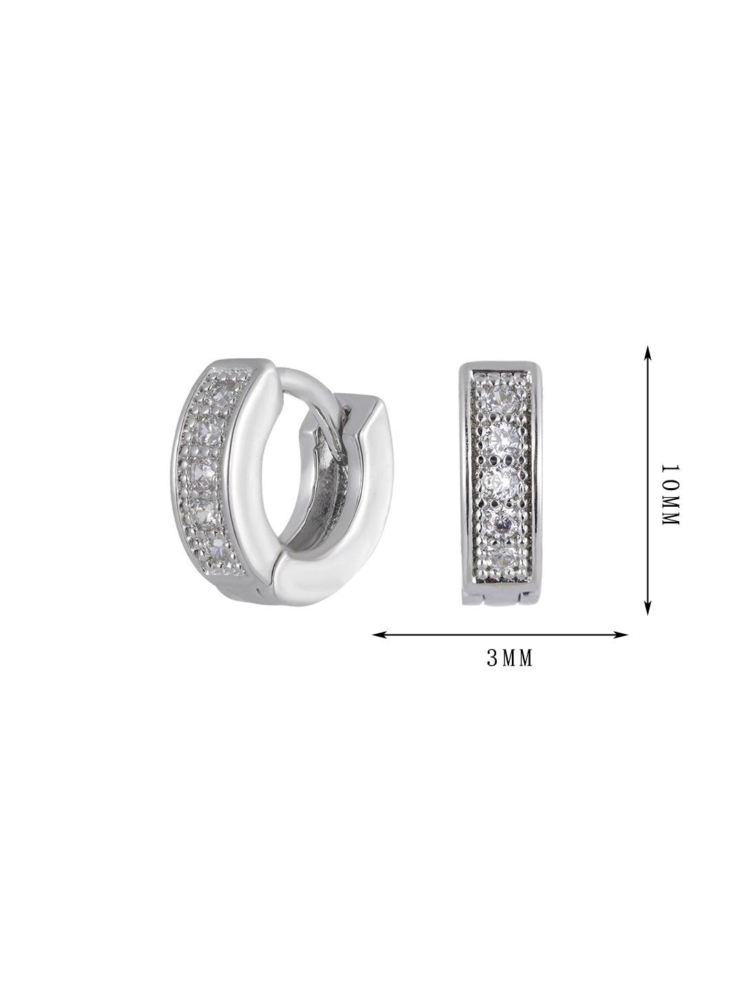 The second set of hoop-set single-row and multi-row diamond earrings - Lyra