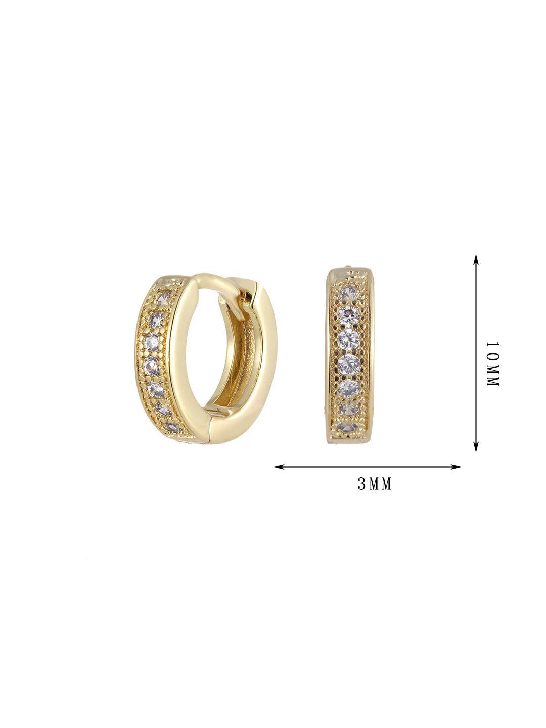 The second set of hoop-set single-row and multi-row diamond earrings - Lyra