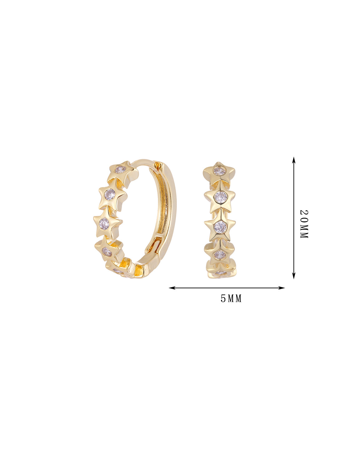 The seventh set of ring star earrings - Lyra