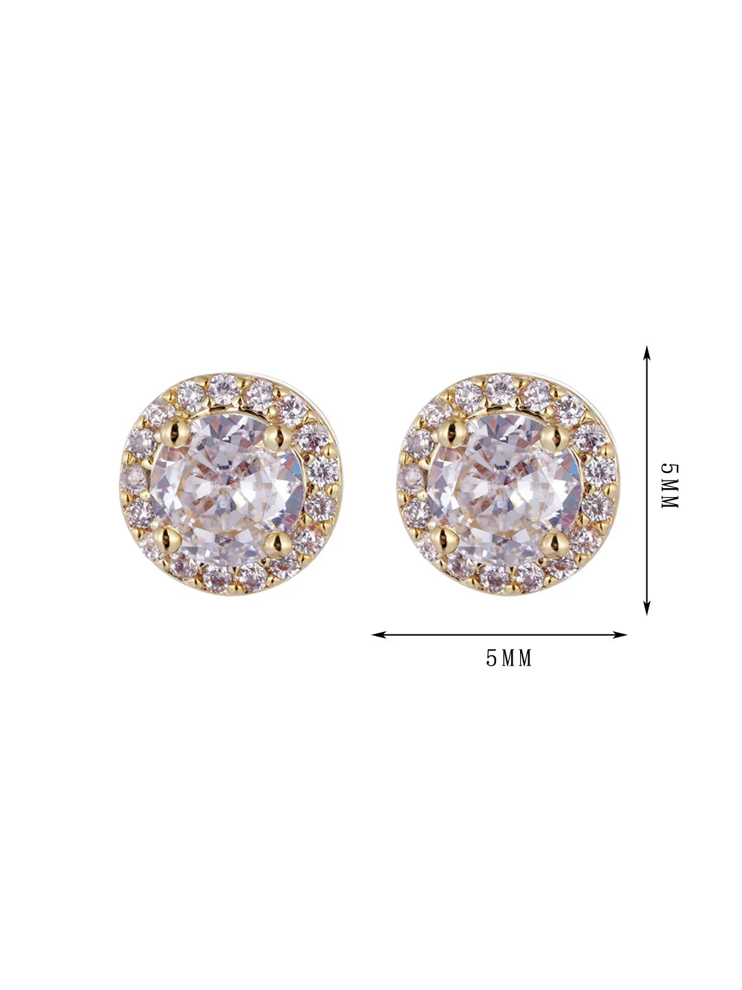 earrings wholesale zircon inlaid with small zircon earrings, simple and popular style - Lyra