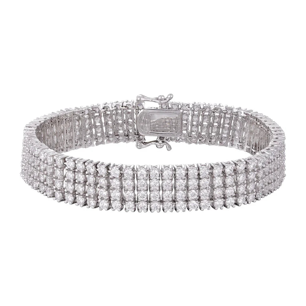 The bracelet is made of three layers of gold plated copper and four layers of zircon. It is not easy to be allergic to wholesale purchases and has a unique style. - Lyra