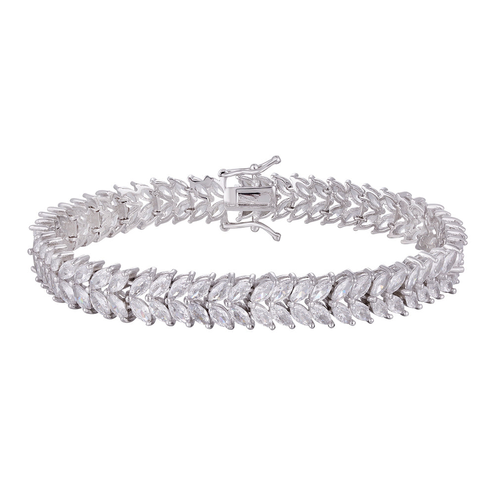 Bracelet copper plated with three layers of platinum, wholesale purchase is not easy to be allergic, unique style - Lyra