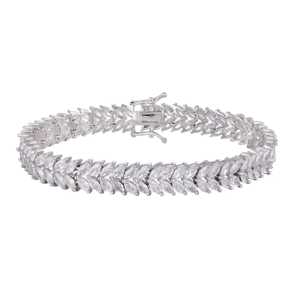 Bracelet copper plated with three layers of platinum, wholesale purchase is not easy to be allergic, unique style - Lyra