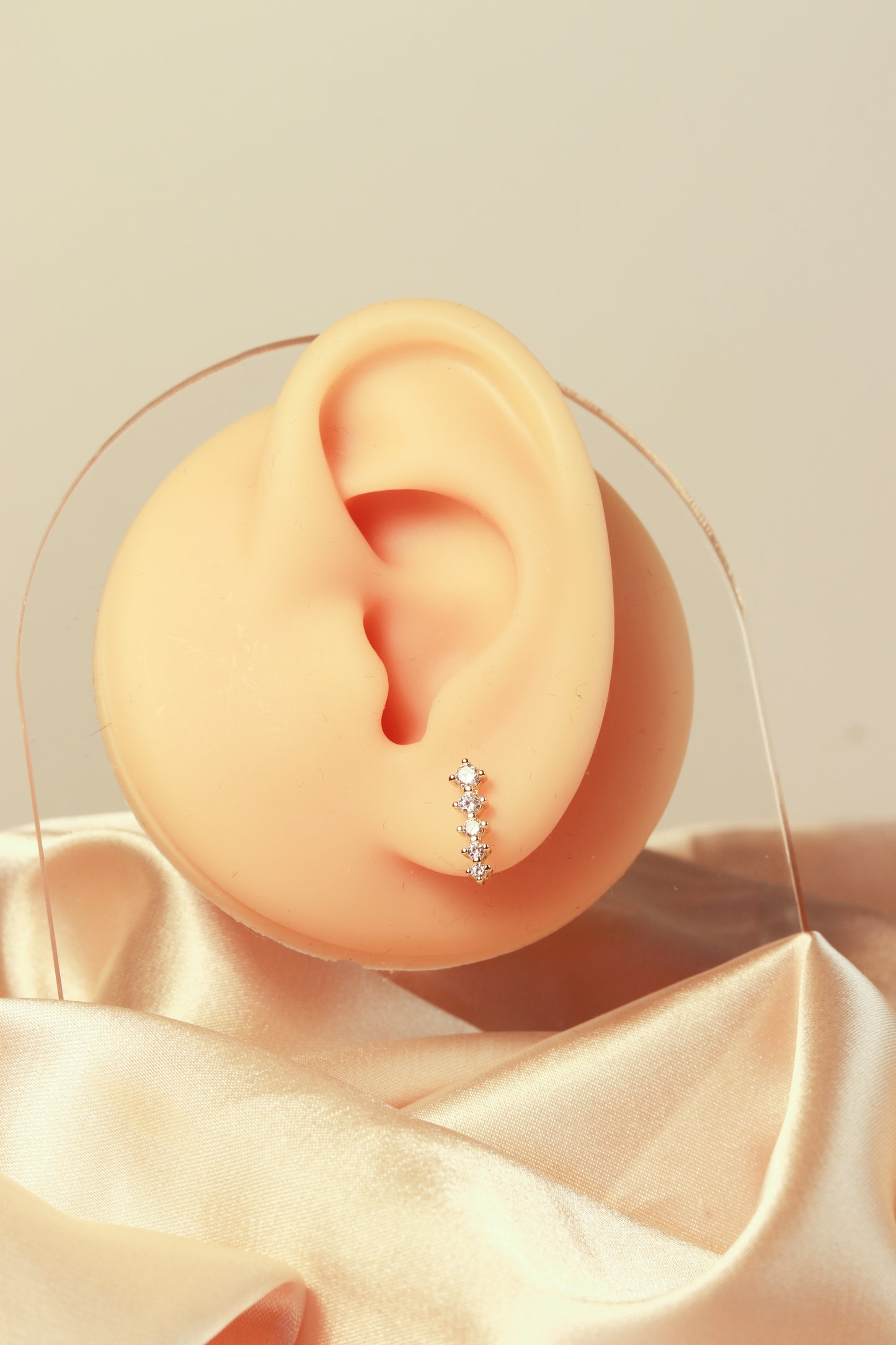 Snowflake hoop, long earrings, inlaid with zircon, fashionable and shining set - Lyra