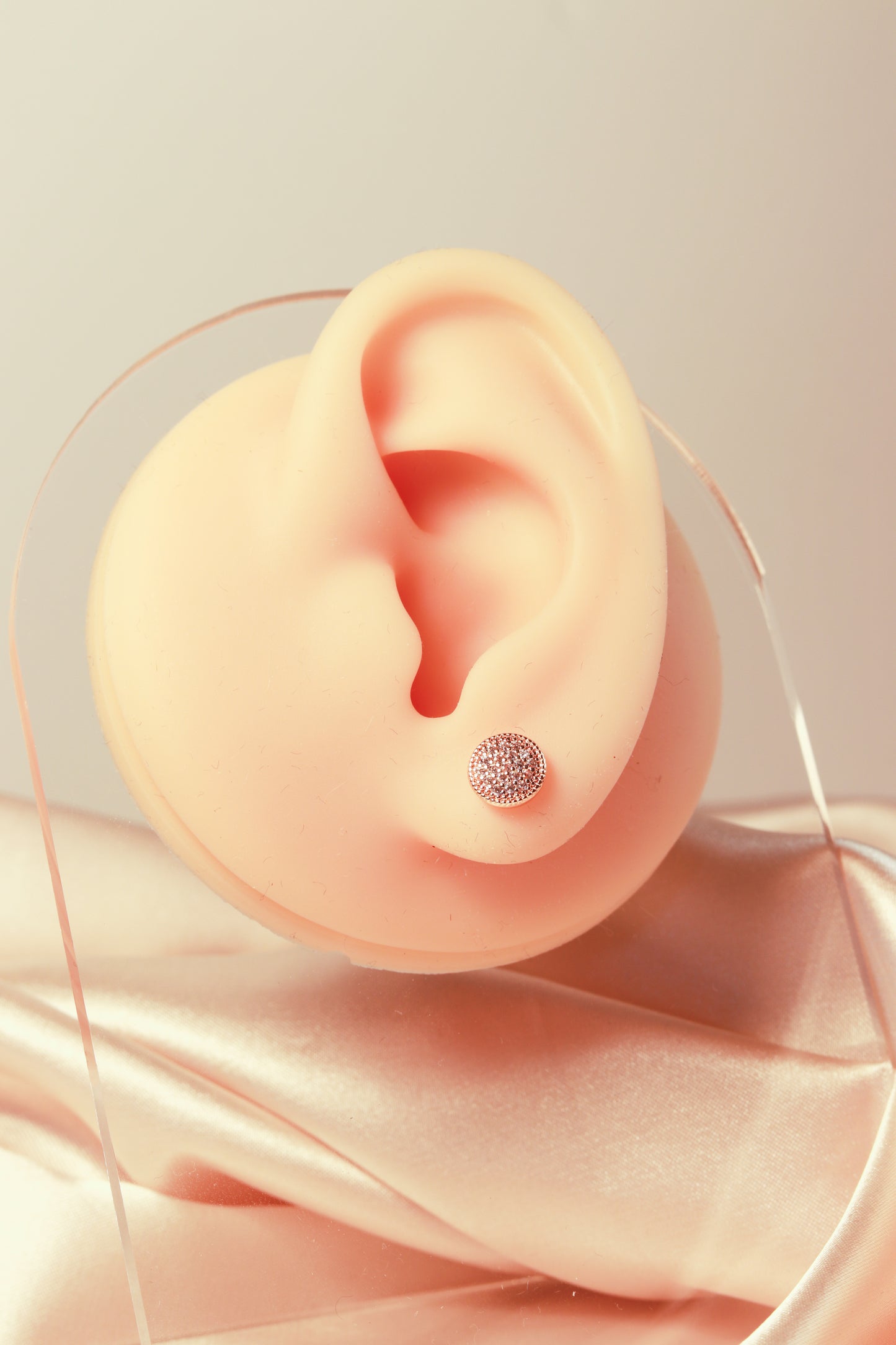Square and round styles, shining zircon earrings, versatile and casual - Lyra