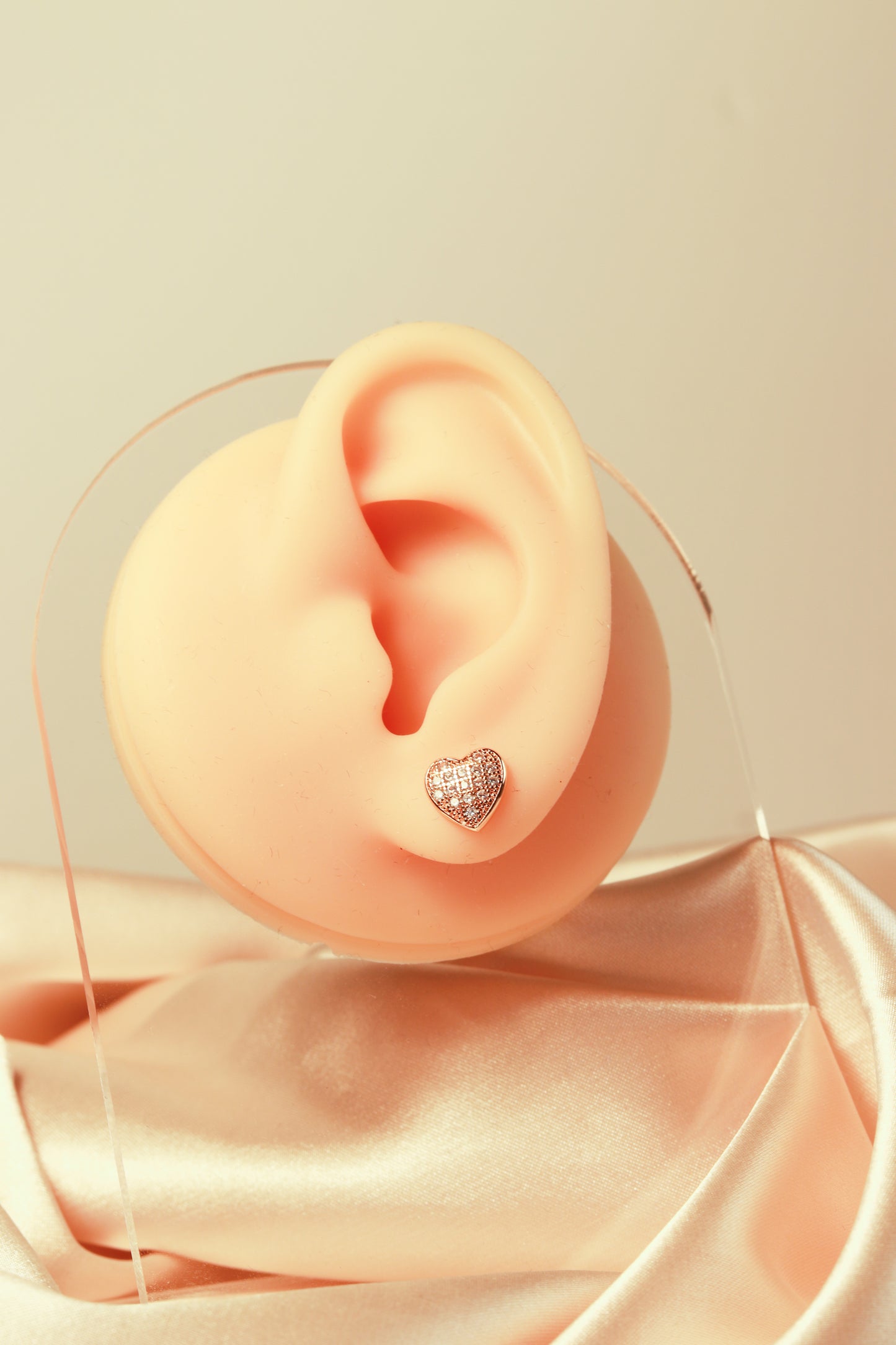 Heart design earrings, four hearts with different zircon combinations, simple and versatile, unique style set 10 - Lyra