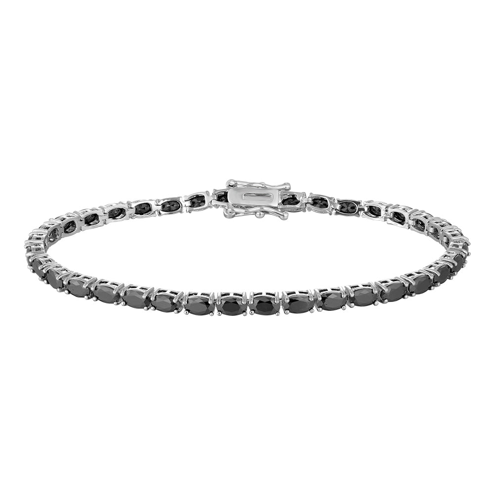 Wholesale copper plated 18k gold buckle bracelet, black and white zircon bracelet, women's gifts - Lyra