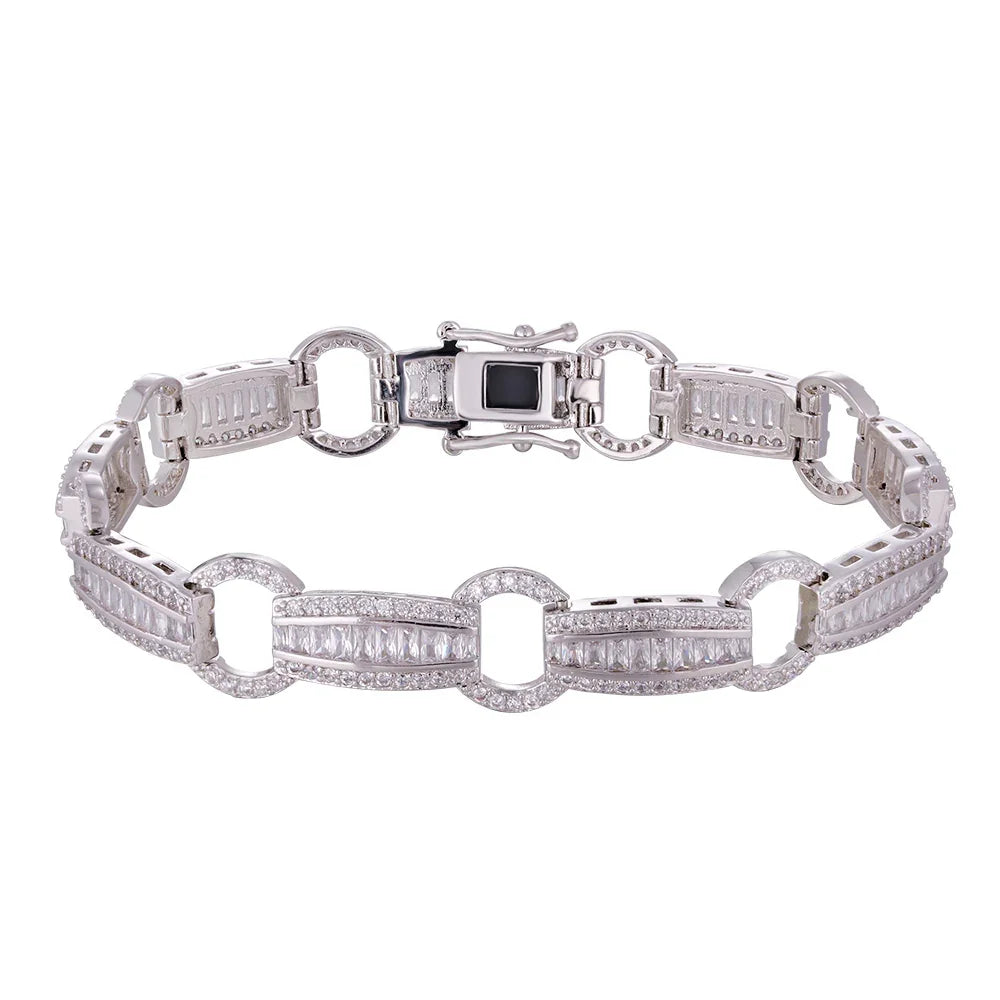 Wholesale copper plated 18k gold buckle bracelet, 3.5mm wide strap bracelet, versatile and exquisite - Lyra
