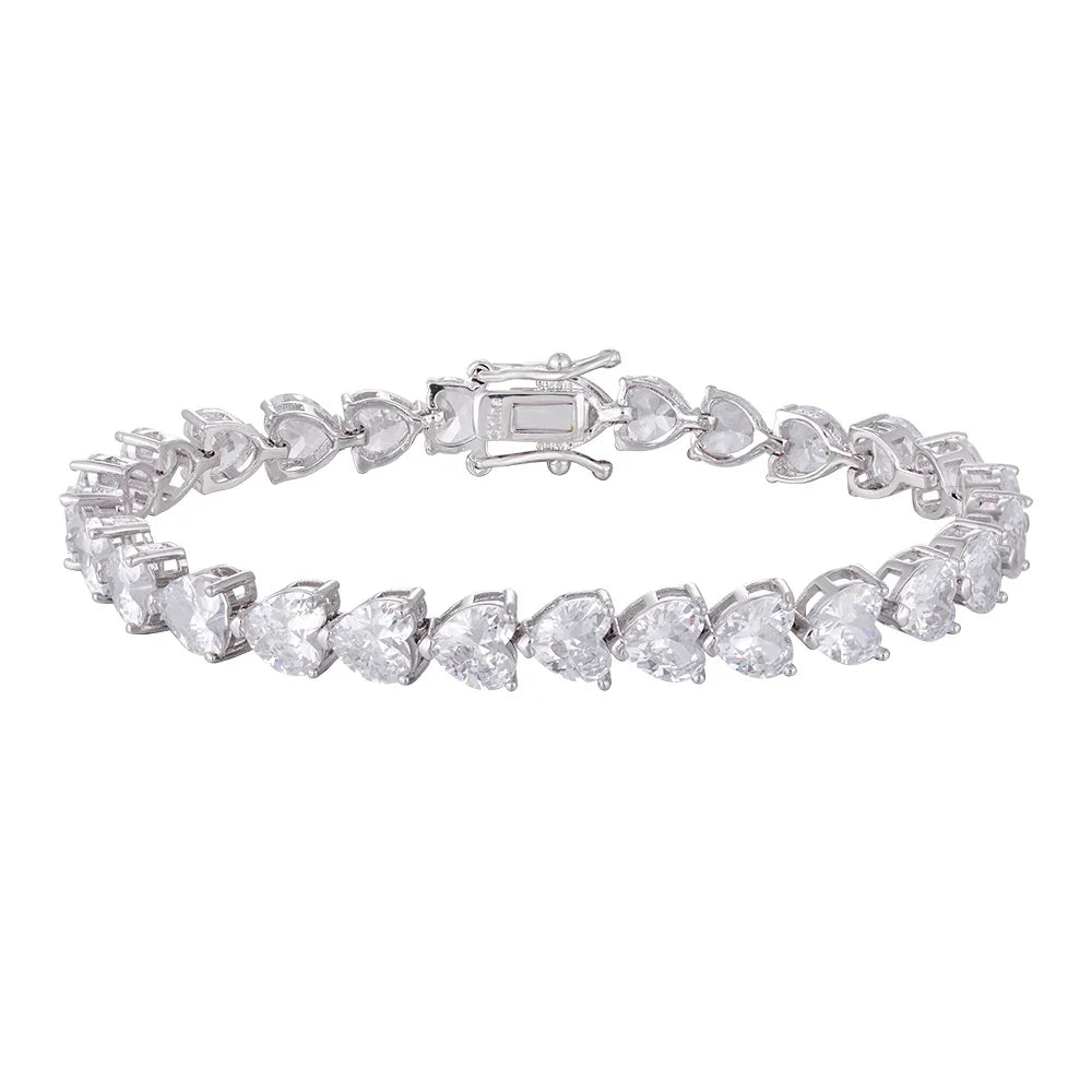 Wholesale 18K gold zircon bracelet, gold and silver, original design, versatile, women's gift - Lyra