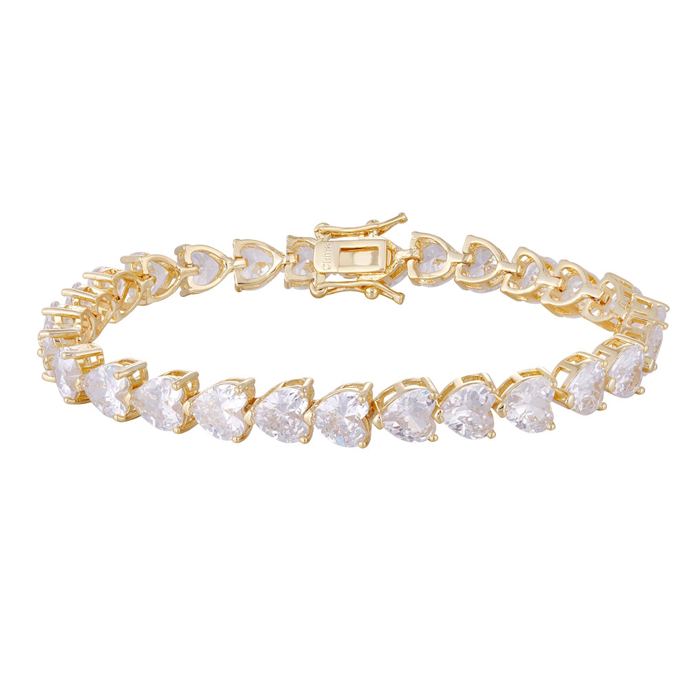 Wholesale 18K gold zircon bracelet, gold and silver, original design, versatile, women's gift - Lyra