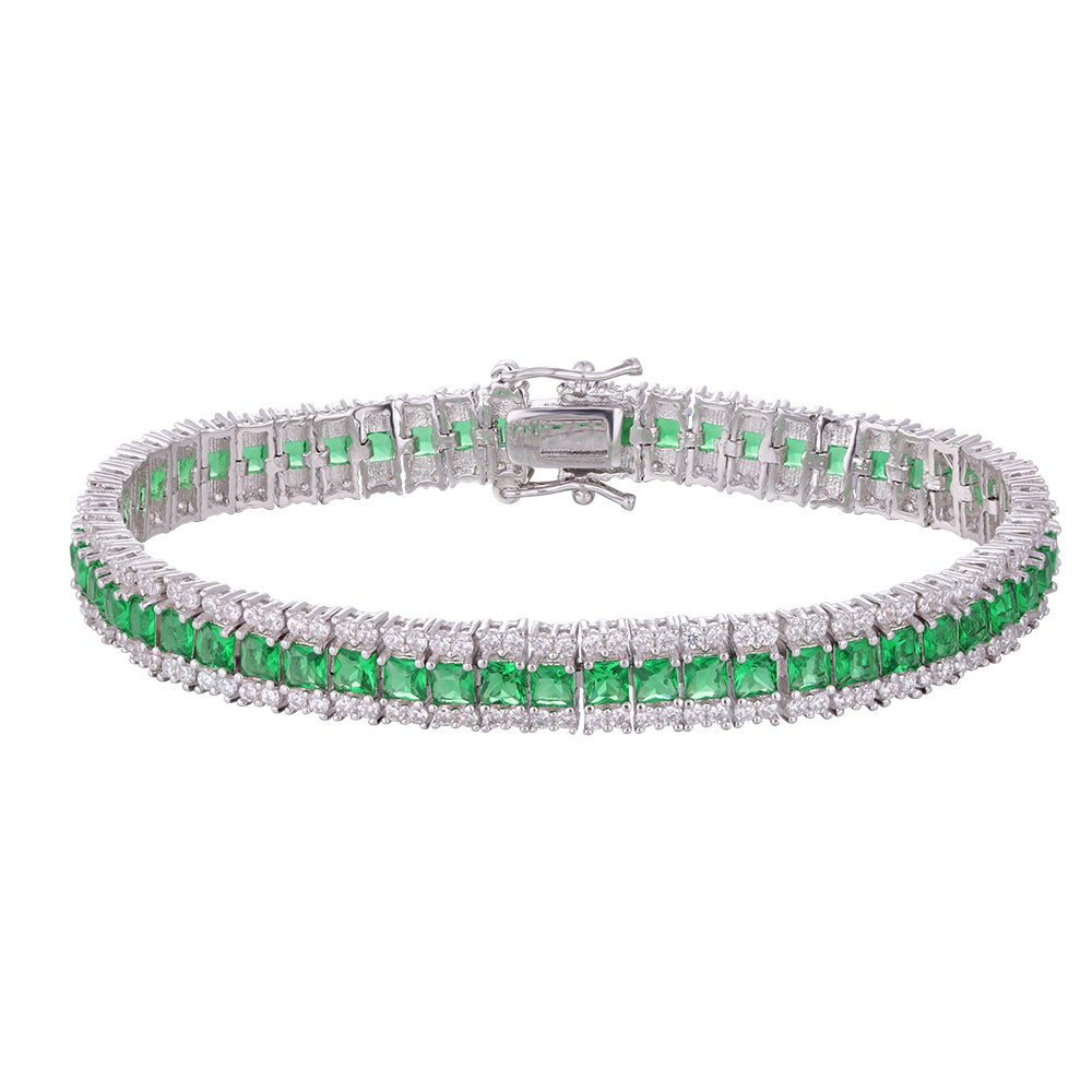 Wholesale 18K gold zircon bracelet, five colors, buckle design unique all-match style, women's gift - Lyra