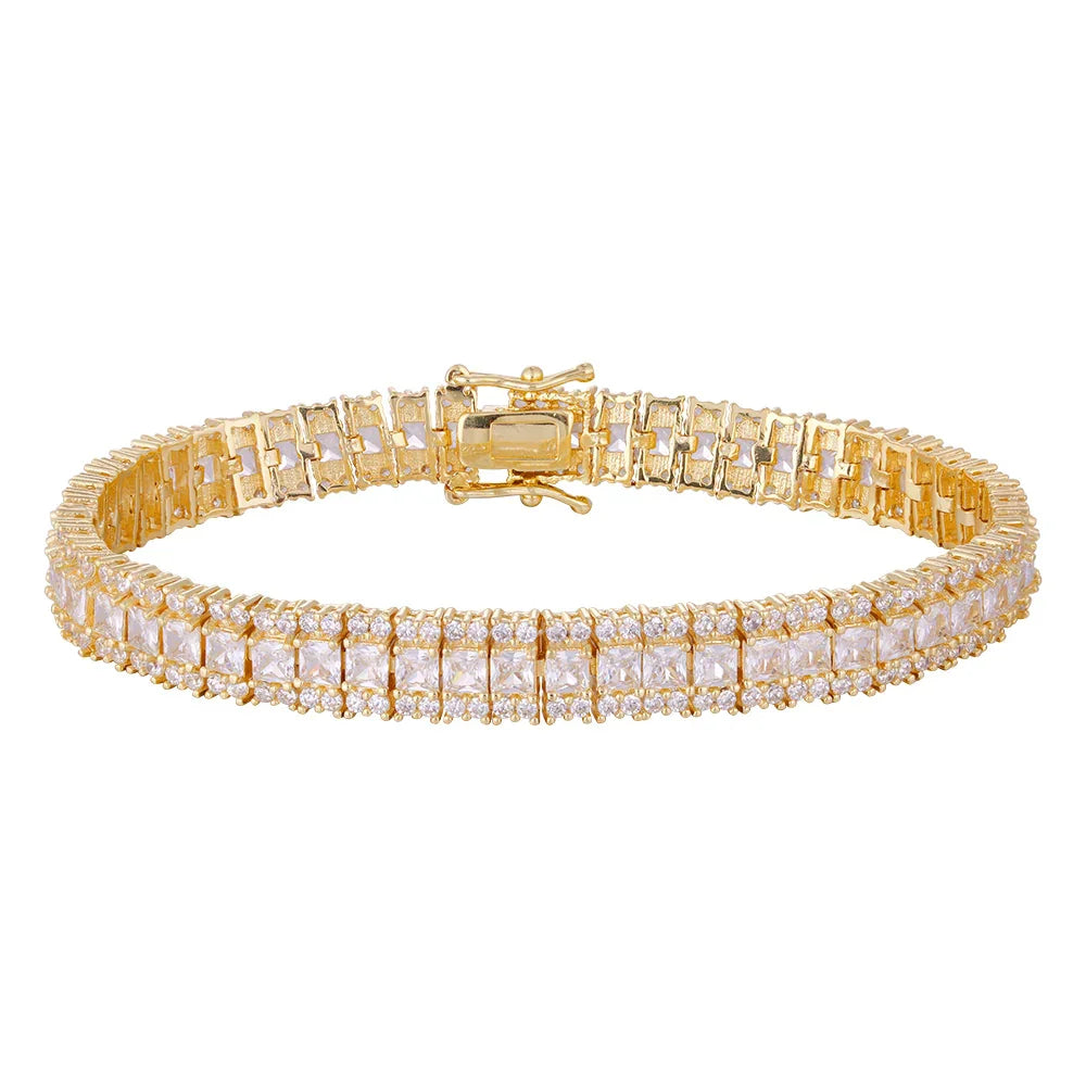 Wholesale 18K gold zircon bracelet, five colors, buckle design unique all-match style, women's gift - Lyra
