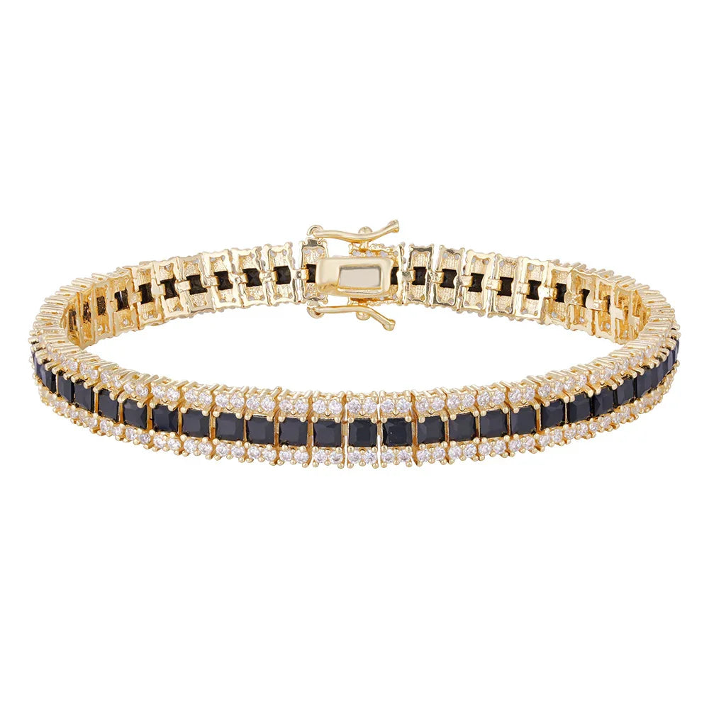 Wholesale 18K gold zircon bracelet, five colors, buckle design unique all-match style, women's gift - Lyra