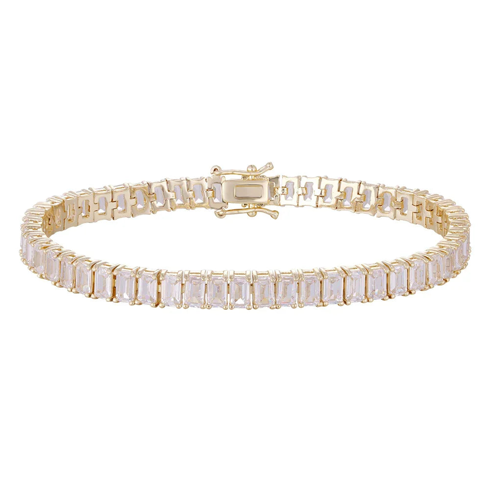 Wholesale 18K gold zircon bracelet,buckle design unique all-match style, women's gift - Lyra