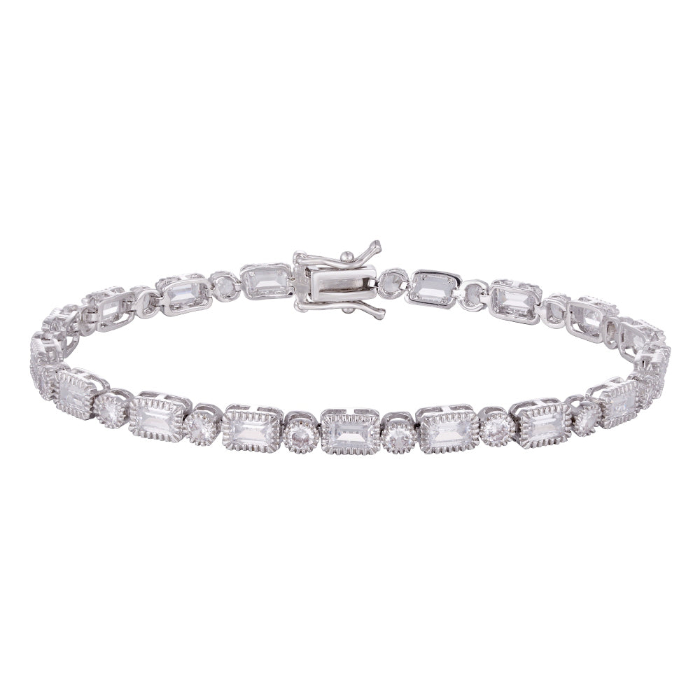 Wholesale 18k zircon bracelet, handmade micro-inlaid natural zircon, summer bracelet, buckle design for easy wearing, women's gift - Lyra