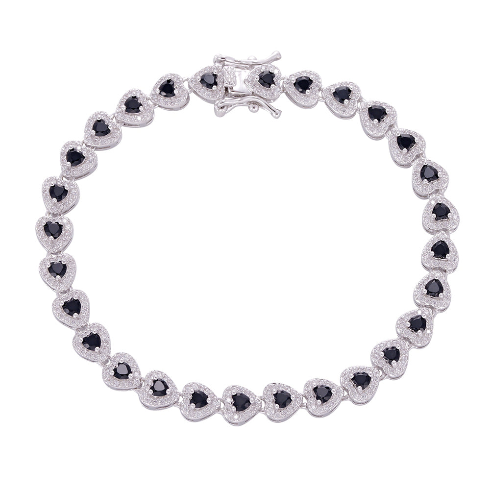 Wholesale 18k zircon bracelet, hand-made micro-inlaid natural zircon, love zircon summer bracelet, buckle design for easy wearing, women's gift - Lyra