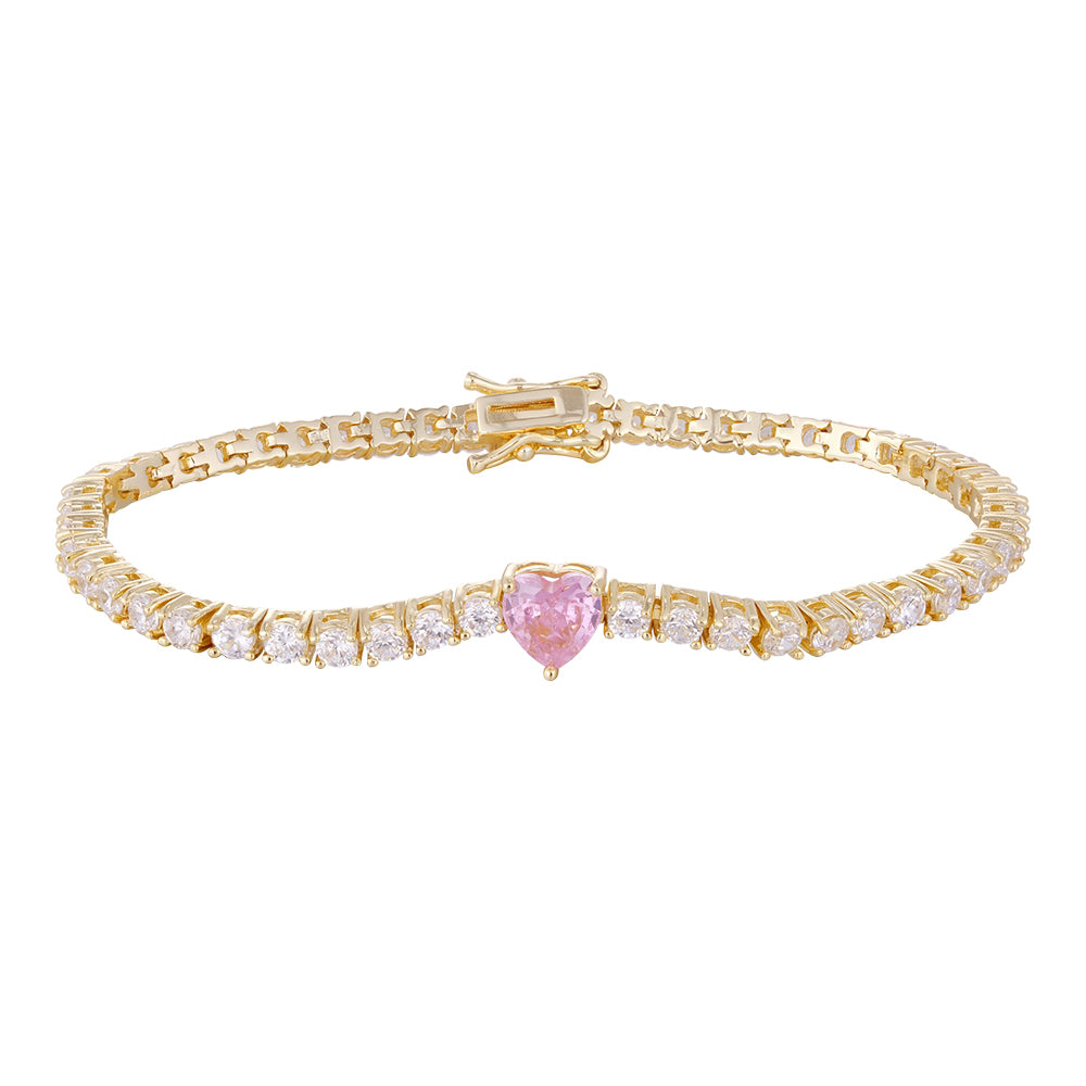 Wholesale 18k zircon bracelet, handmade micro-inlaid, three styles with zircon, big brand replacement, not easy to fade, women's gift - Lyra