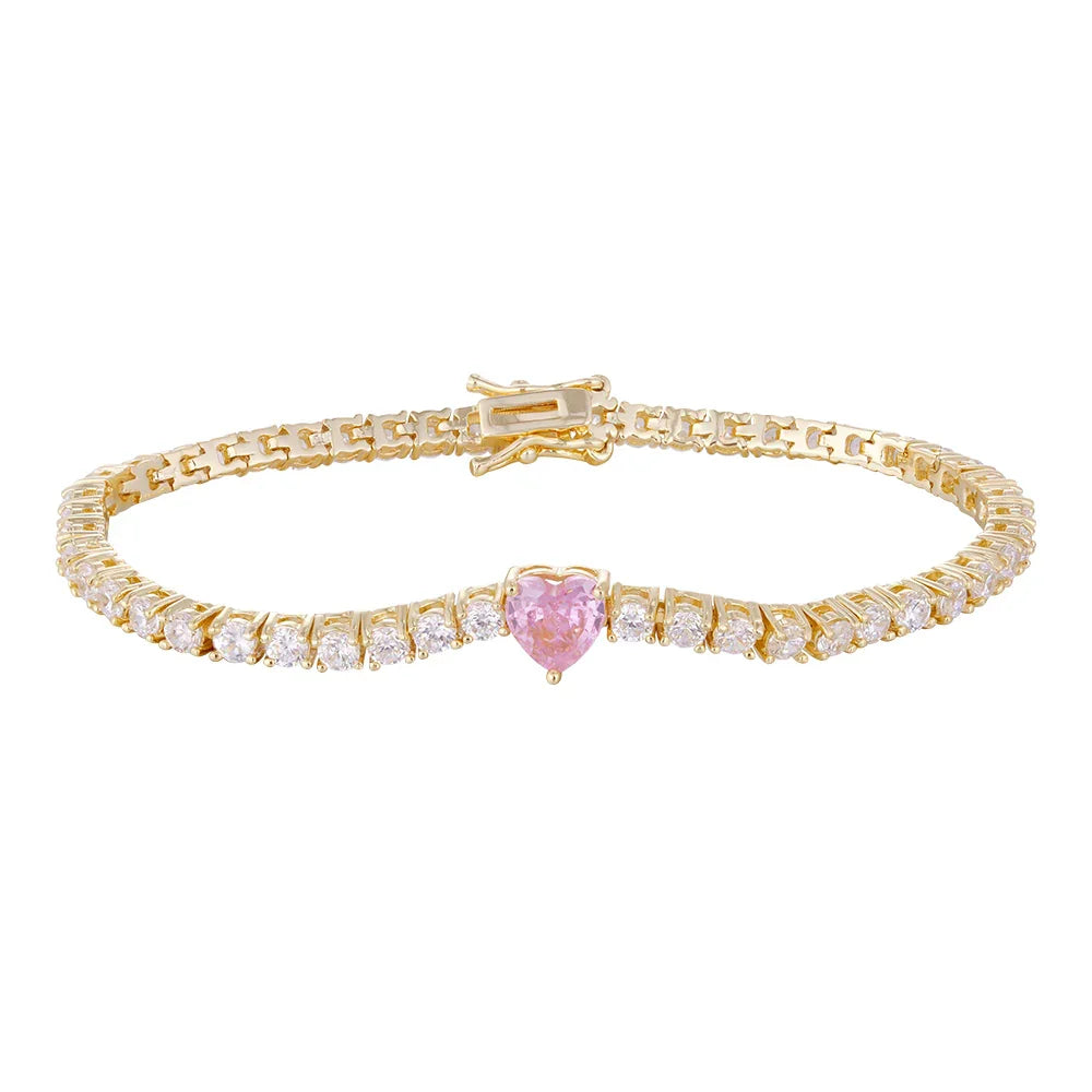 Wholesale 18k zircon bracelet, handmade micro-inlaid, three styles with zircon, big brand replacement, not easy to fade, women's gift - Lyra
